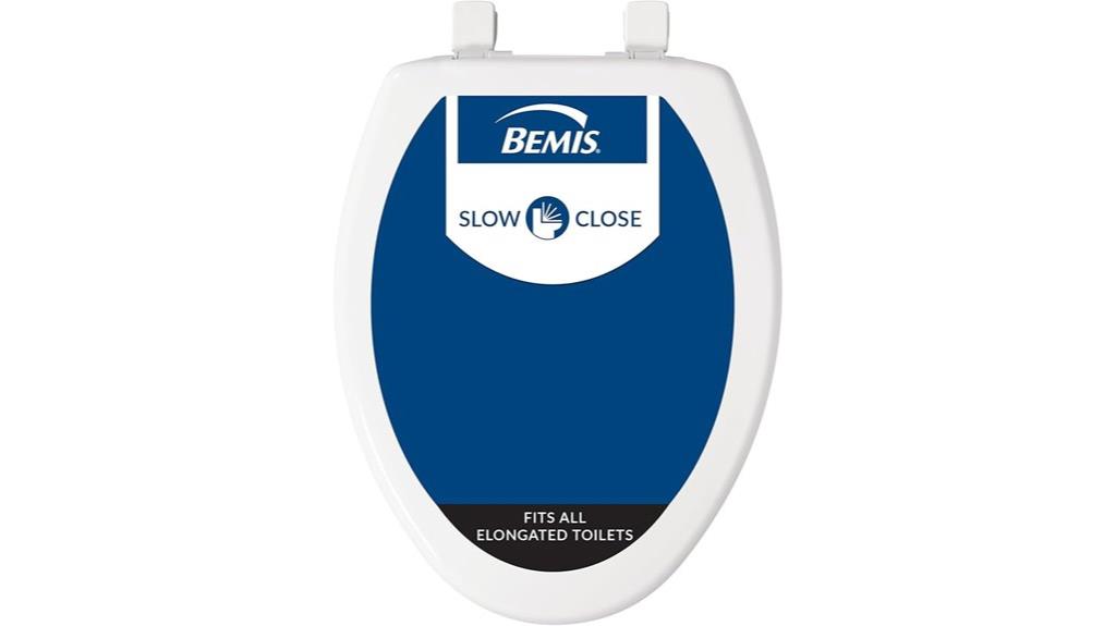 white elongated slow close