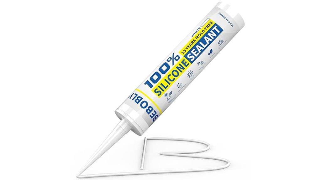 white kitchen bathroom sealant
