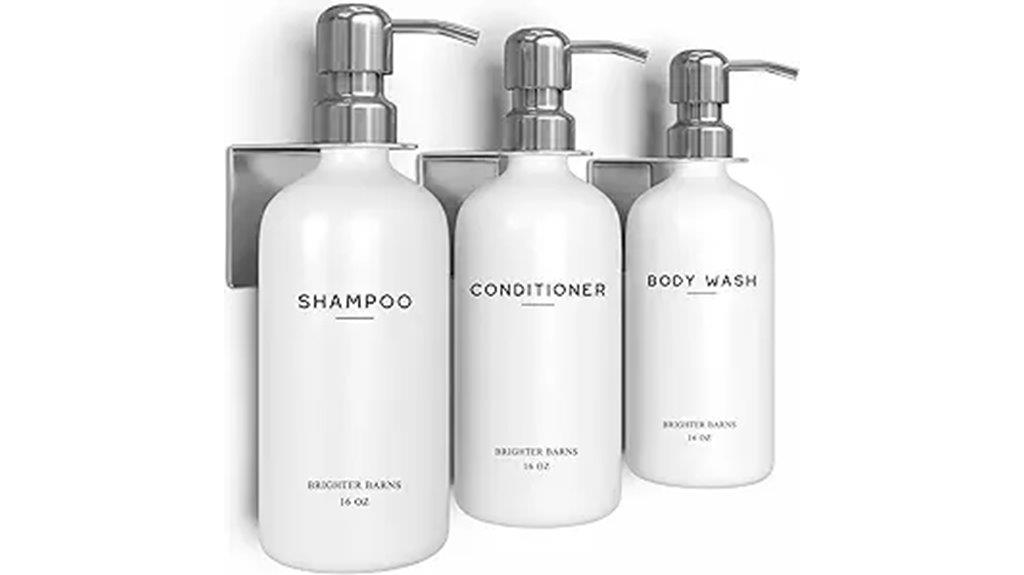 white luxury dispenser set