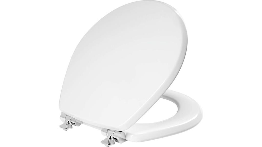white round toilet seat