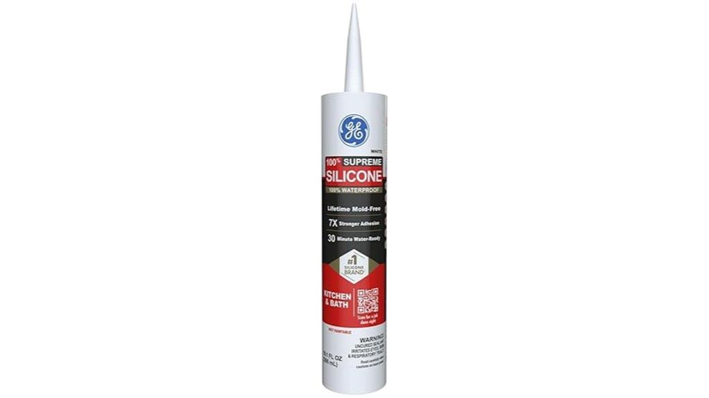 white silicone caulk