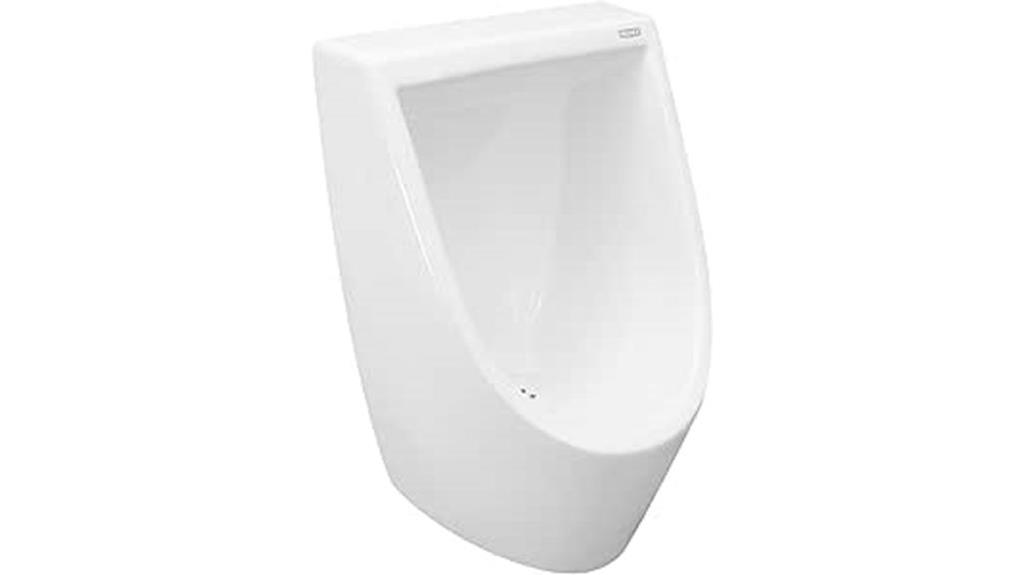 white waterless urinal