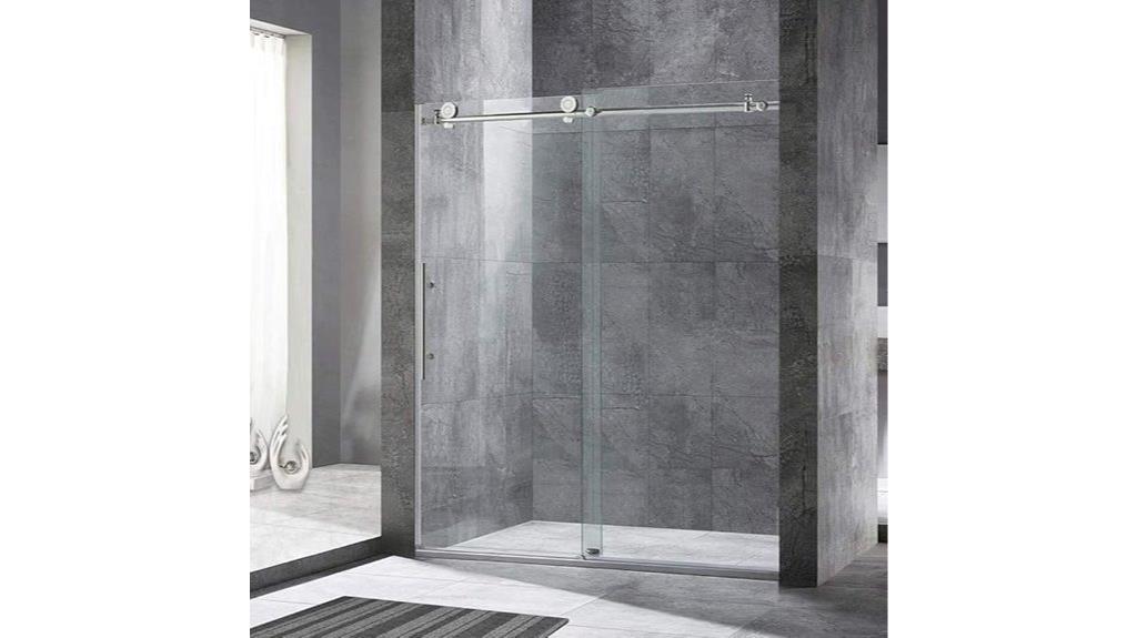 woodbridge frameless shower door