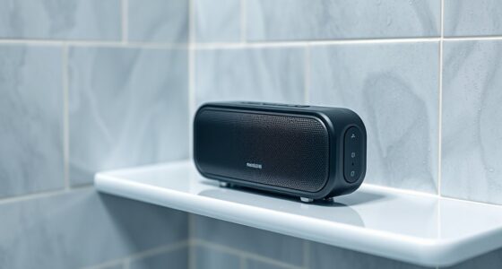 bathroom waterproof speaker setup