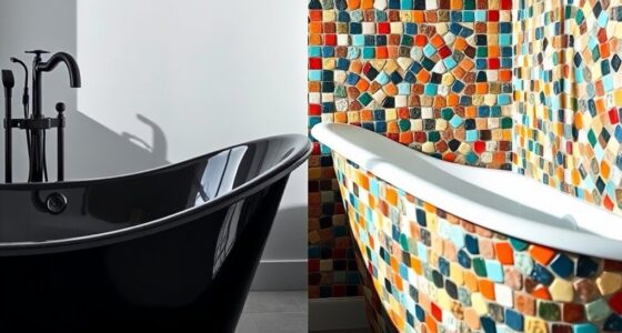 bold colored bathtub trends