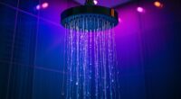 color therapy shower lighting