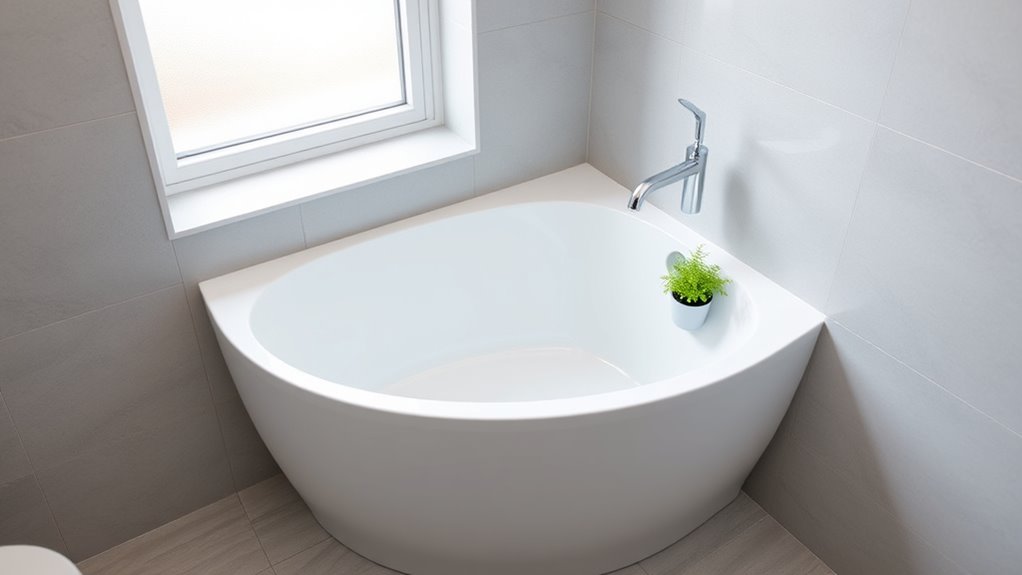 compact corner bathtub solutions