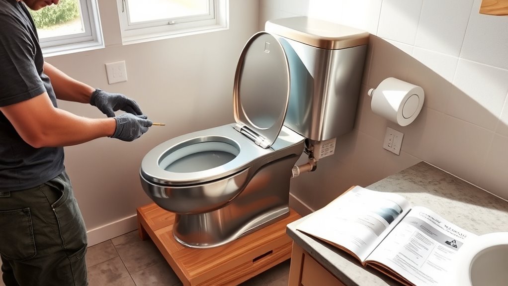 composting toilet installation and maintenance