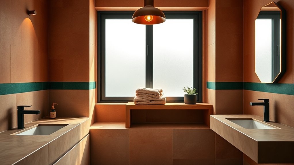 earthy tones bold accents