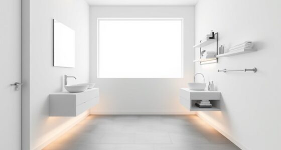 efficient minimalist bathroom design