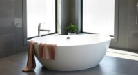 elegant curved bathtub design