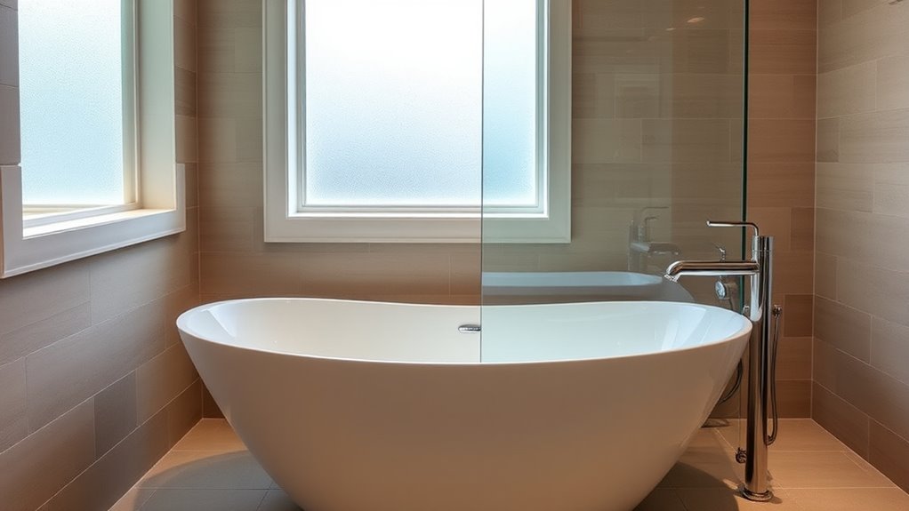 freestanding tub shower combo