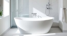 freestanding tub shower combo