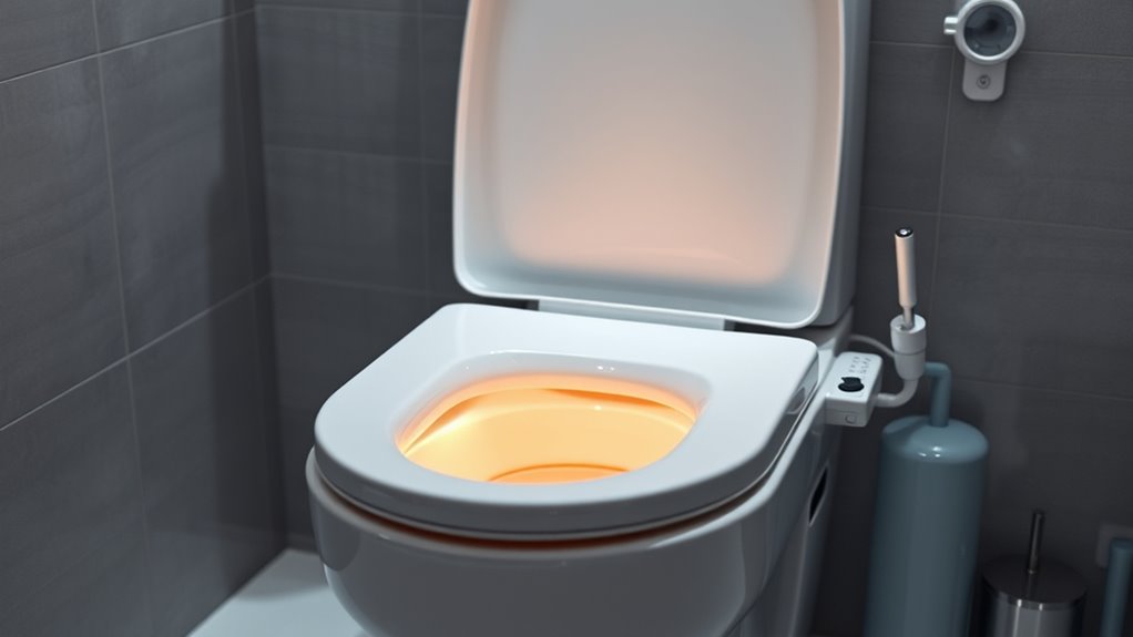 heated seat with night light