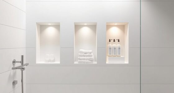 hidden recessed bathroom storage