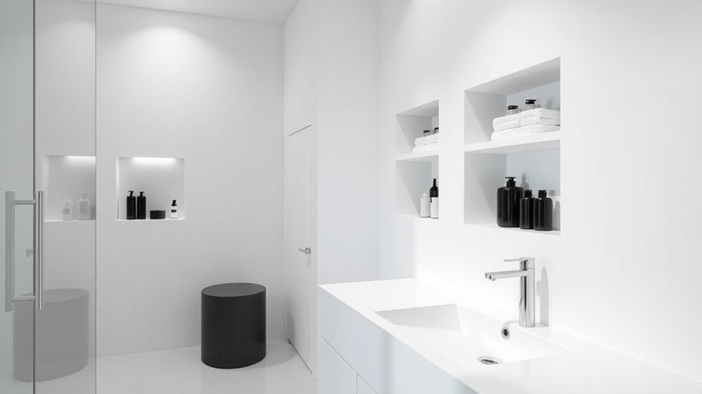 hidden recessed storage solutions