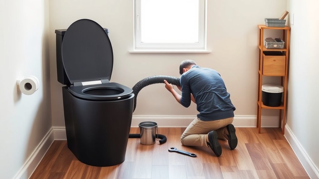 install composting toilet properly