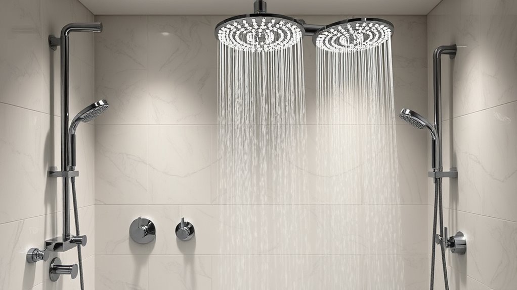 luxury multi head shower systems