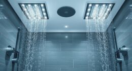 luxury multi jet rainfall shower