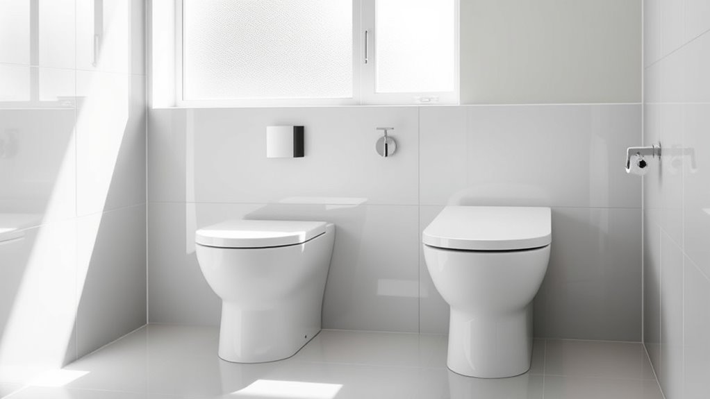 modern sleek minimalist toilets