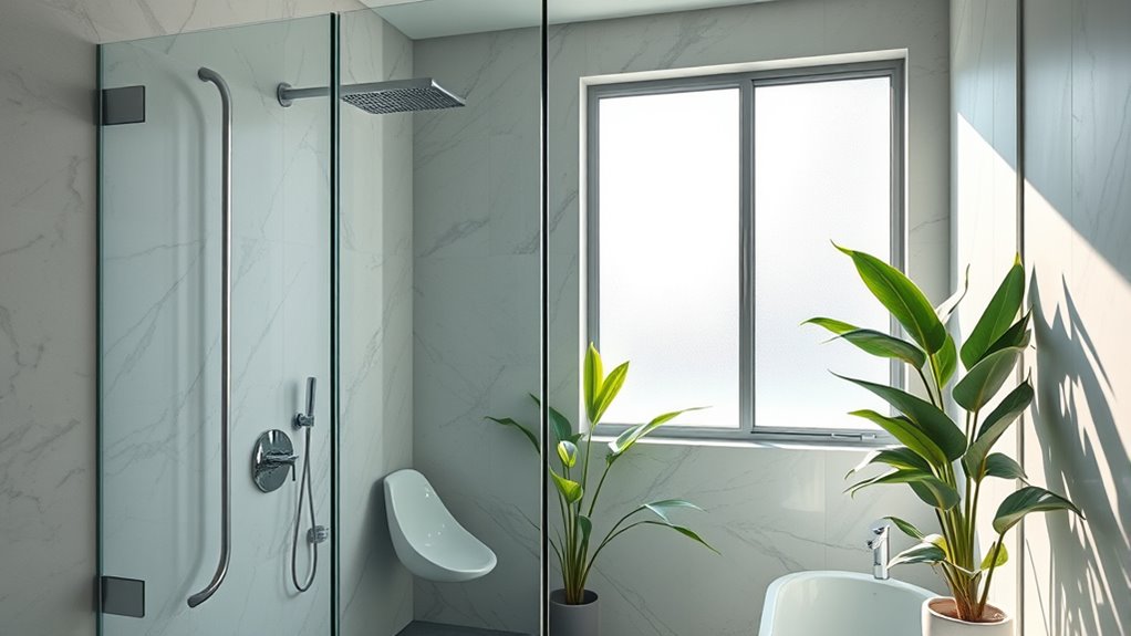 seamless shower water drainage