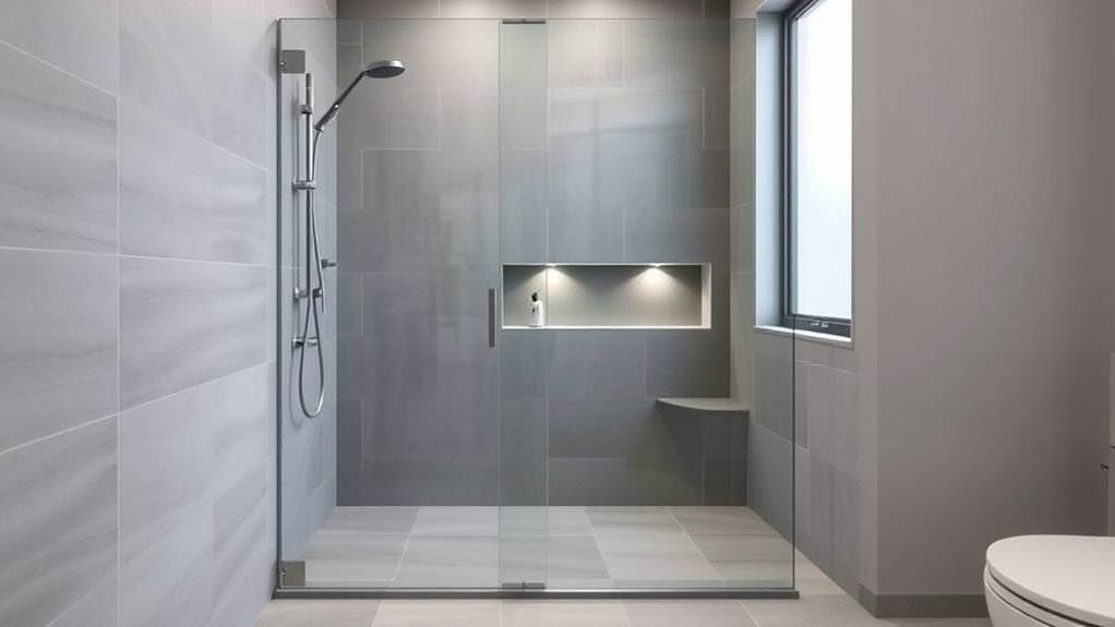 seamless stylish accessible shower