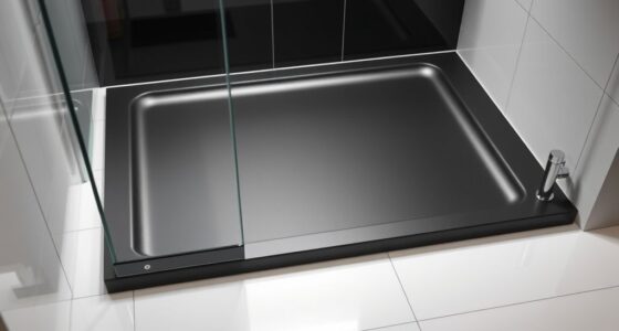 sleek modern shower trays