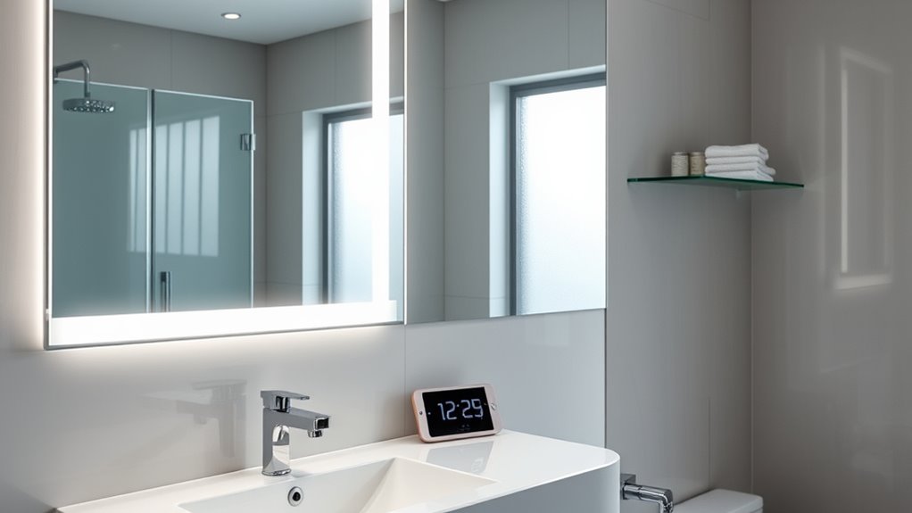 stylish coordinated bathroom fixtures