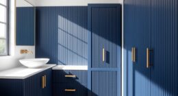 textured fluted bathroom furniture