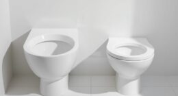 toilet shape comfort space