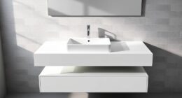 vanity size storage installation