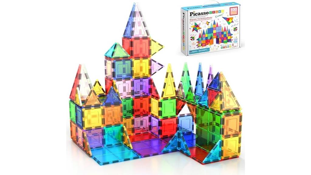 100 piece magnet tiles