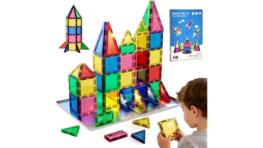 32 piece magnetic tile set
