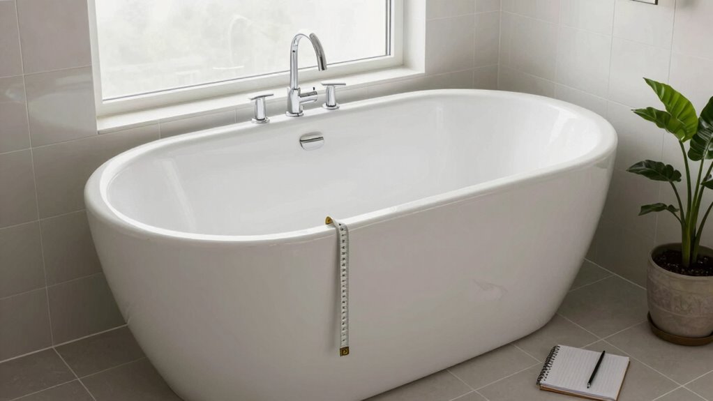 accurate bathroom tub measurements