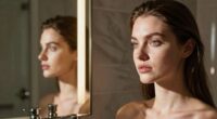 backlit mirrors enhance reflection