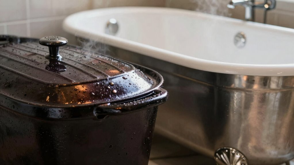 cast iron retains heat