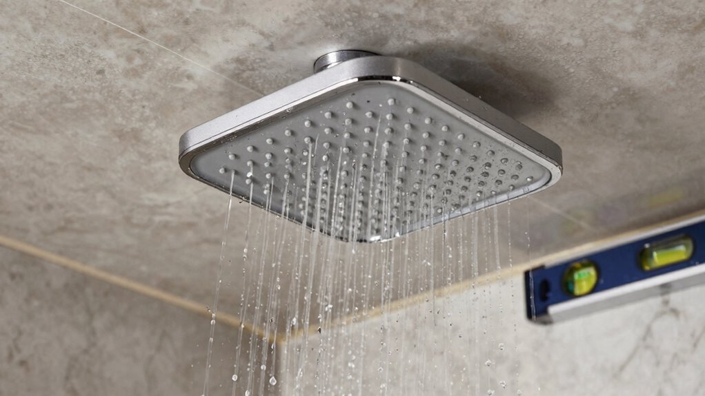 ceiling rain head installation tips