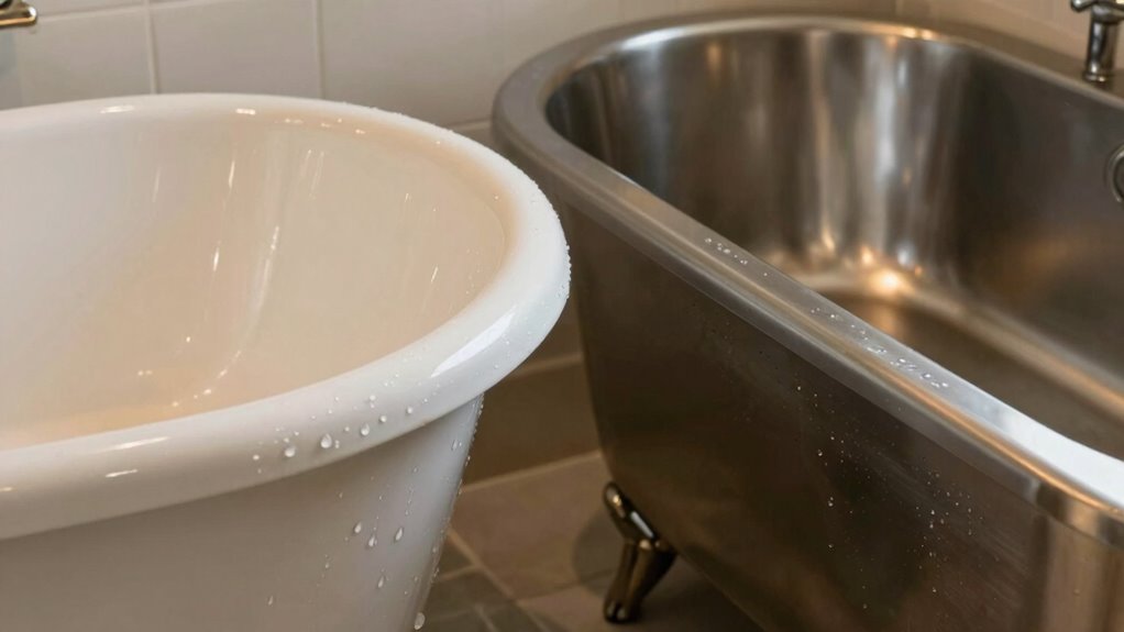 comfort in bathtub materials