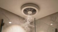 determine steam shower fan size