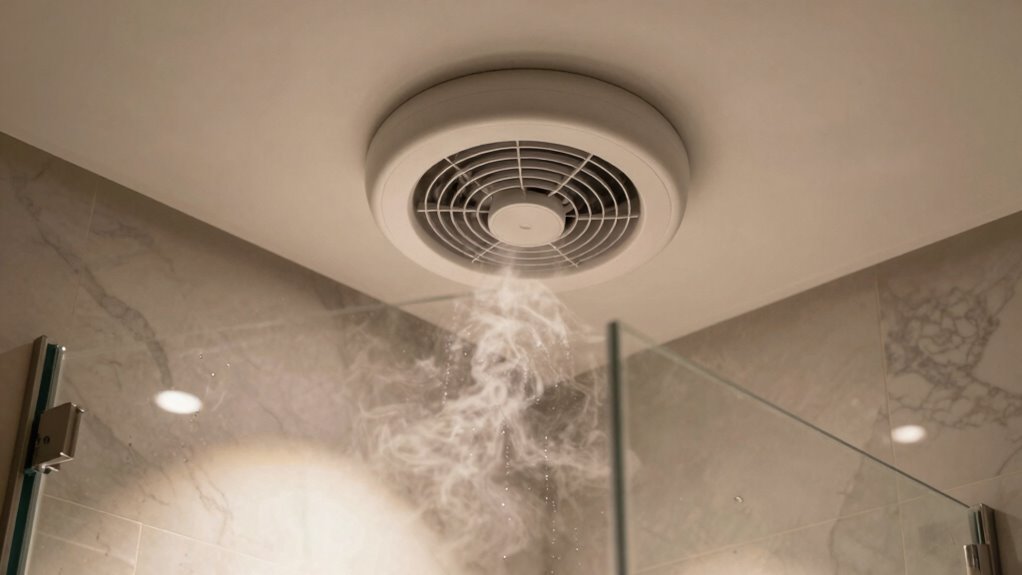 determine steam shower fan size