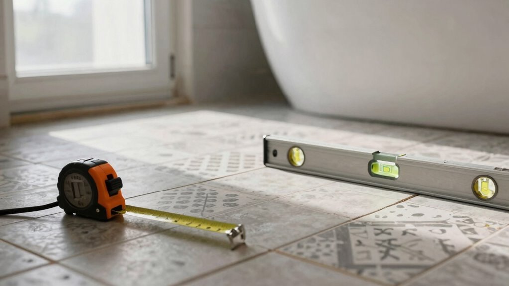 evaluate bathroom floor support