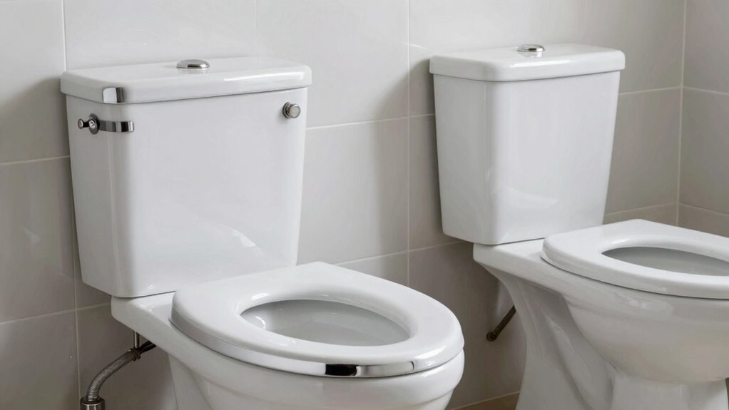 flushometer vs tank toilets
