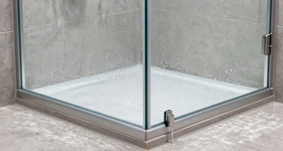 frameless shower door leaks