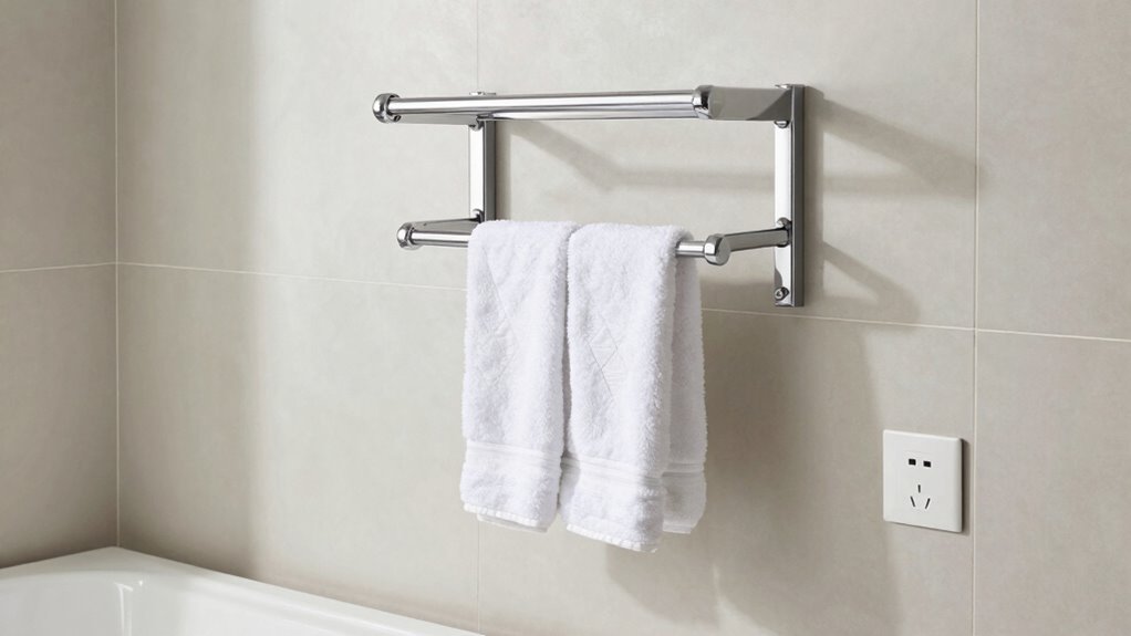 heated towel rack installation safety