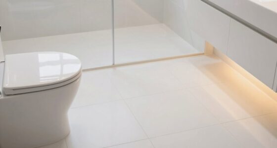 heating beneath bathroom fixtures