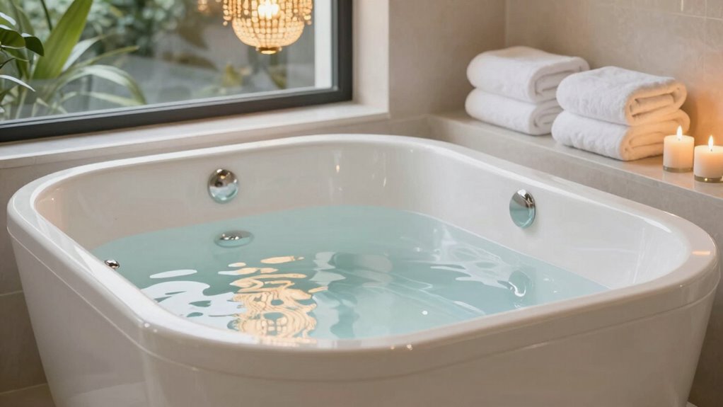 ideal soaking tub depth
