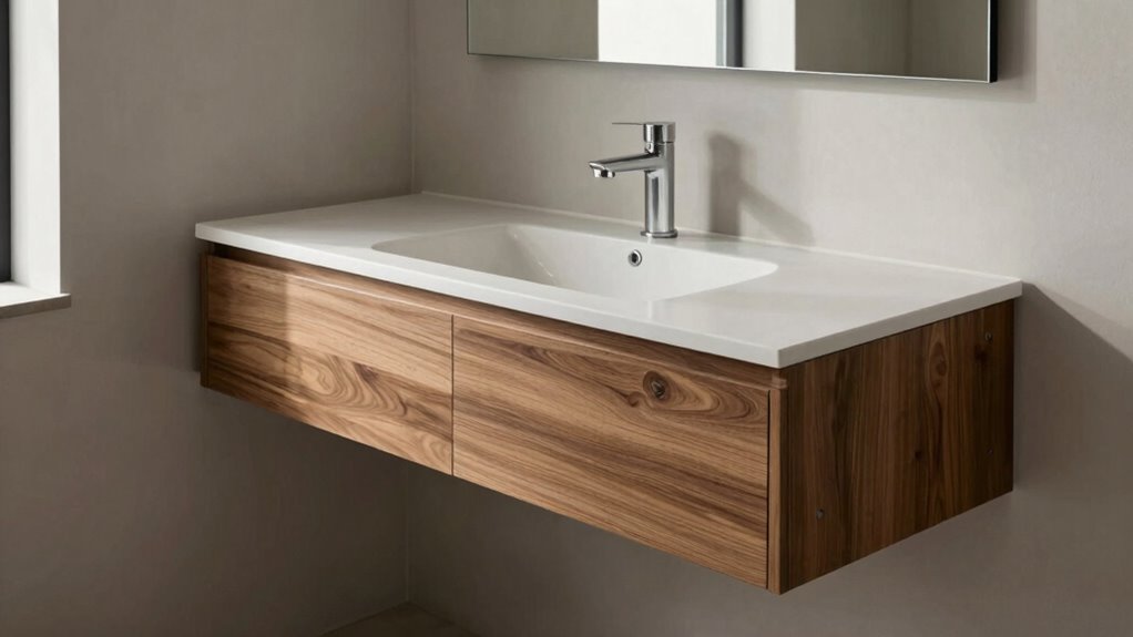 install floating vanity securely