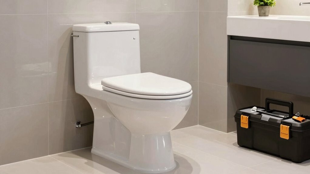 install maintain rear outlet toilet