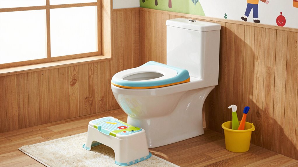 kids using comfort toilets