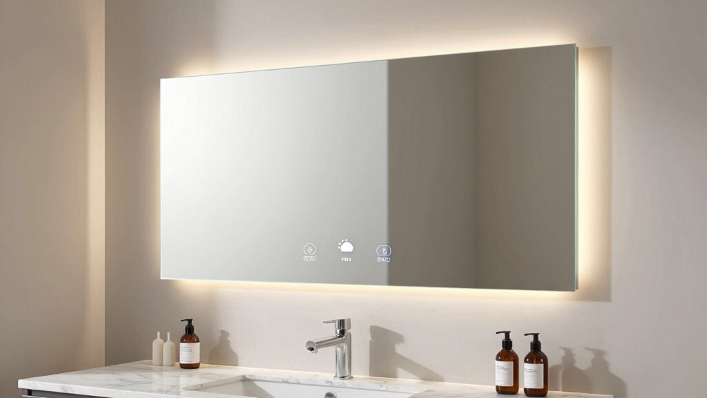 mirror size lighting safety